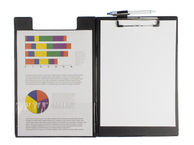 Klembord Seco A4+ m klep zwart