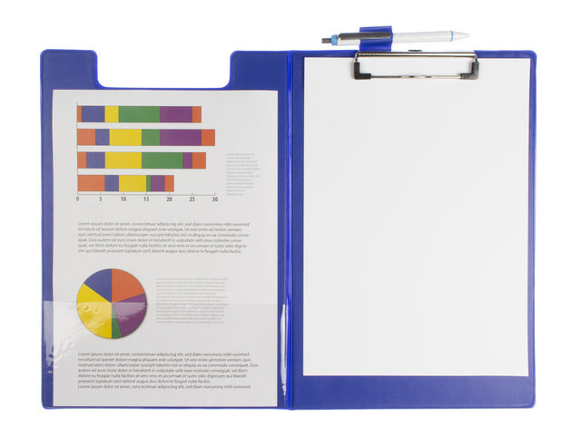 Klembord Seco A4+ m klep blauw