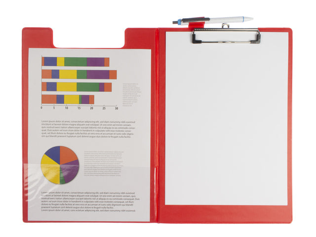 Klembord Seco A4+ m klep rood