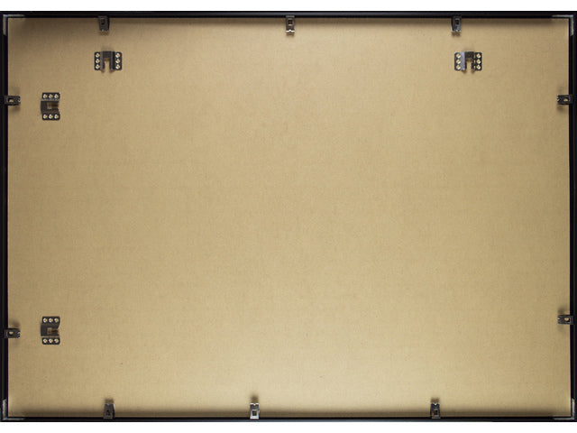 Fotolijst Seco A1 zwartkleurig Geborsteld aluminium. 11 mm