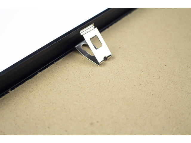 Fotolijst Seco A1 zwartkleurig Geborsteld aluminium. 11mm