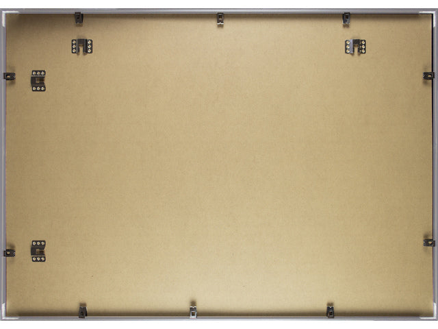 Fotolijst Seco A1 zilverkleurig Geborsteld aluminium. 11 mm