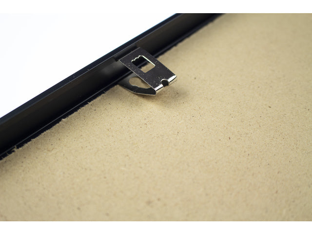 Fotolijst Seco A2 zwartkleurig Geborsteld aluminium. 11mm