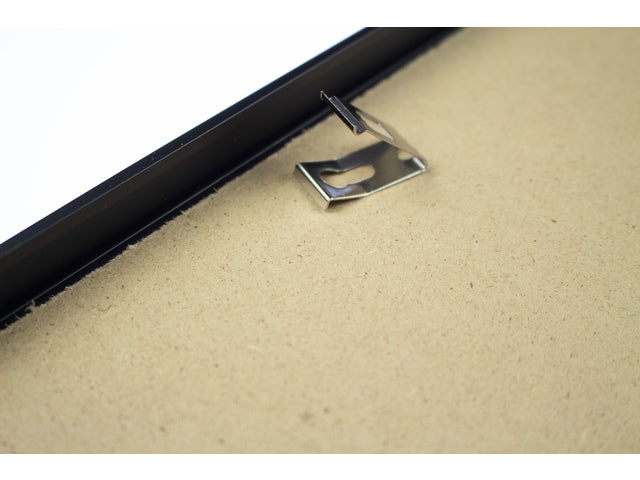 Fotolijst Seco A2 zwartkleurig Geborsteld aluminium. 11mm