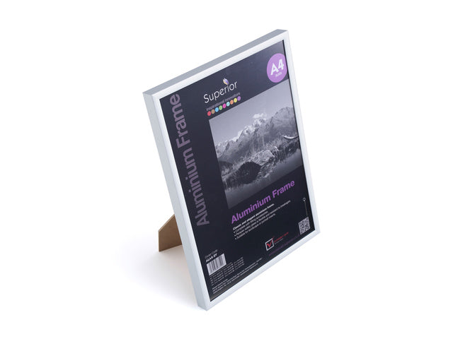 Fotolijst Seco A4 zilverkleur Geborsteld aluminium. 11 mm