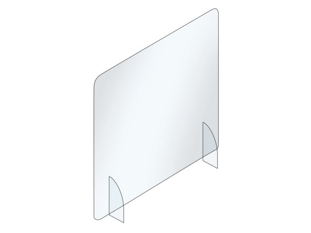 Scheidingswand Seco 60x60cm zonder opening. Acryl