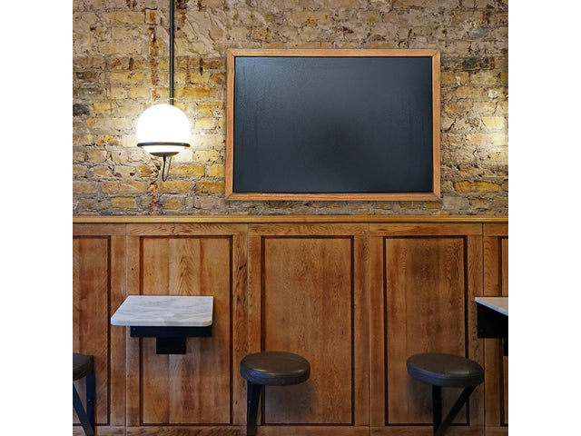 Krijtbord Seco A3 zwart met lijst