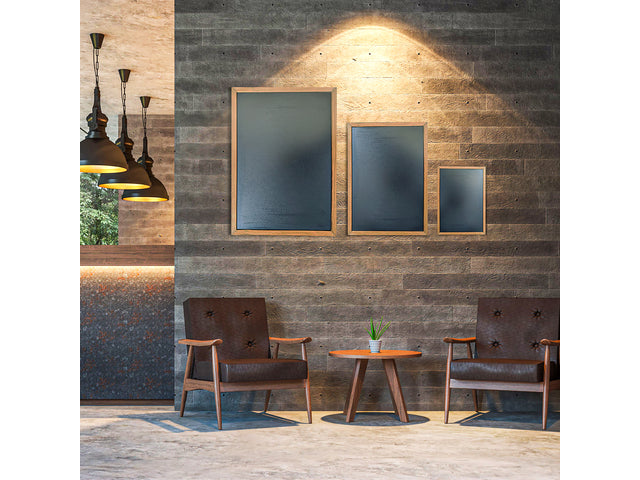 Krijtbord Seco A3 zwart met lijst