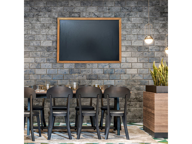 Krijtbord Seco A4 zwart met lijst