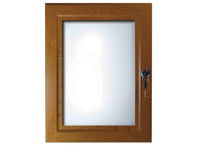 Posterlijst Seco A3 Perspex donker hout afsluitbaar