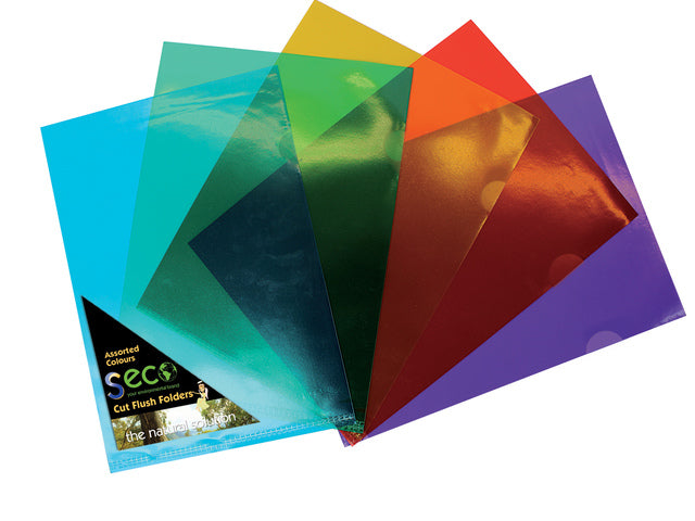 L-kaart Seco A4 25st. Assorti Biologisch afbreekbaar, 100 micron