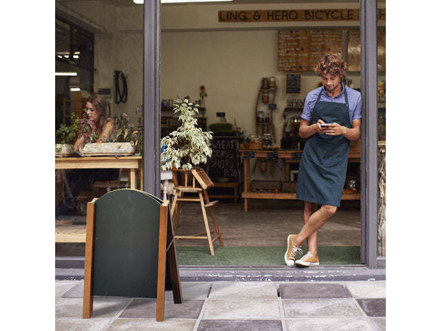 Krijtbord Seco stoepbord A1 ronde bovenkant