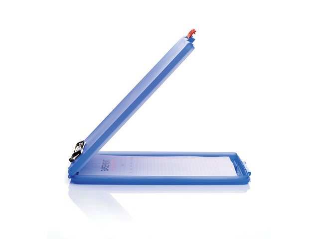 Klembord Seco A4 blauw met opbergvak slimline