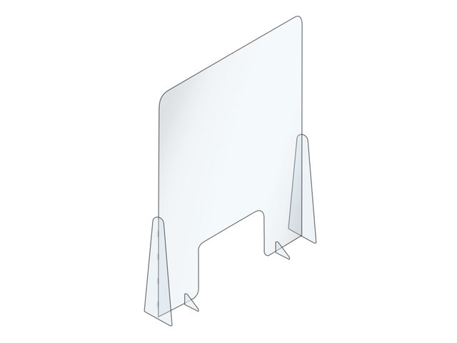 Scheidingswand Seco 66x88cm met opening. Acryl