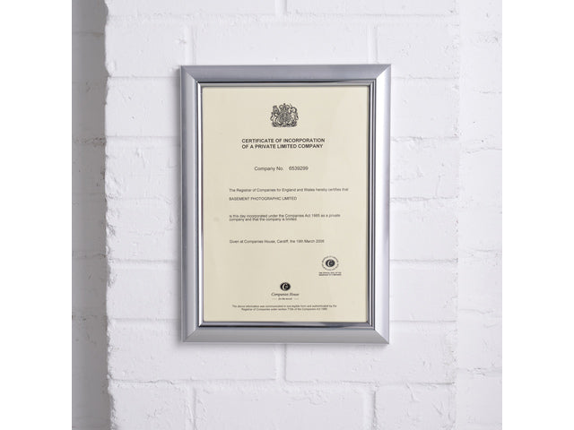 Fotolijst Seco A4 zilver plexiglas