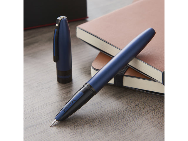 Vulpen SHEAFFER Icon E9110 F Matblauwe lak zwarte afwerking