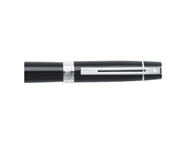 Vulpen SHEAFFER 300 E9312 M Glanzend zwart verchroomd