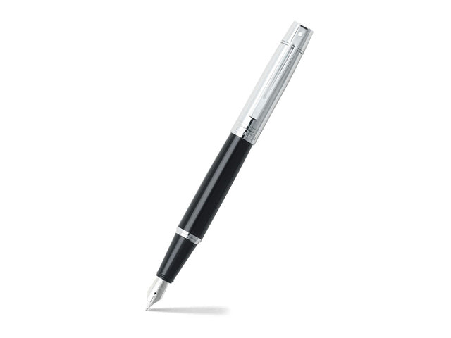Vulpen SHEAFFER 300 E9314 F Schwarzer Schaft Chromkappe verchromt