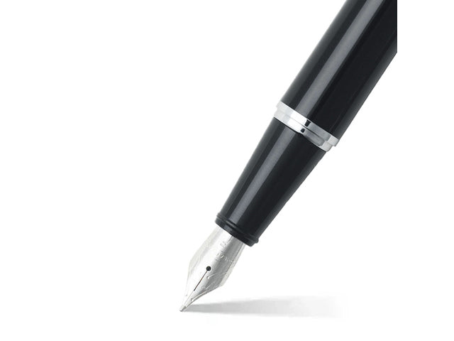 Vulpen SHEAFFER 300 E9314 F Schwarzer Schaft Chromkappe verchromt