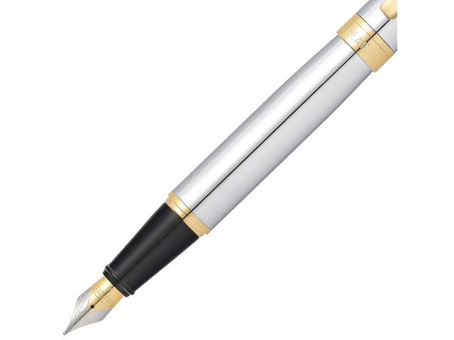 Vulpen SHEAFFER 300 E9342 M Helles Chrom Goldton