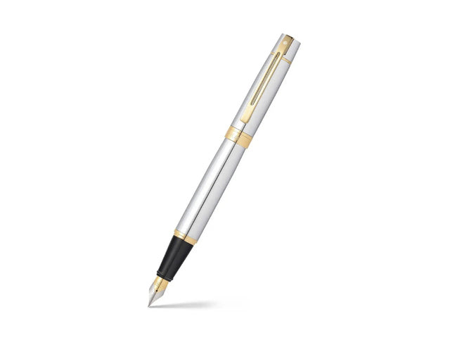 Vulpen SHEAFFER 300 E9342 M Helles Chrom Goldton