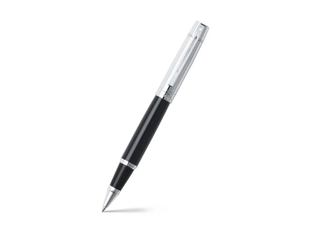Rollerball SHEAFFER 300 E9314 Zwarte schacht chromen dop verchroomd