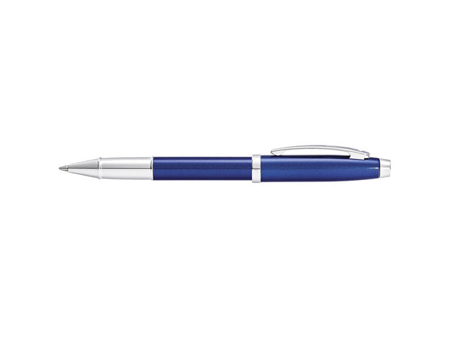 Rollerball SHEAFFER 100 E9339 Blauer Lack glänzend verchromt