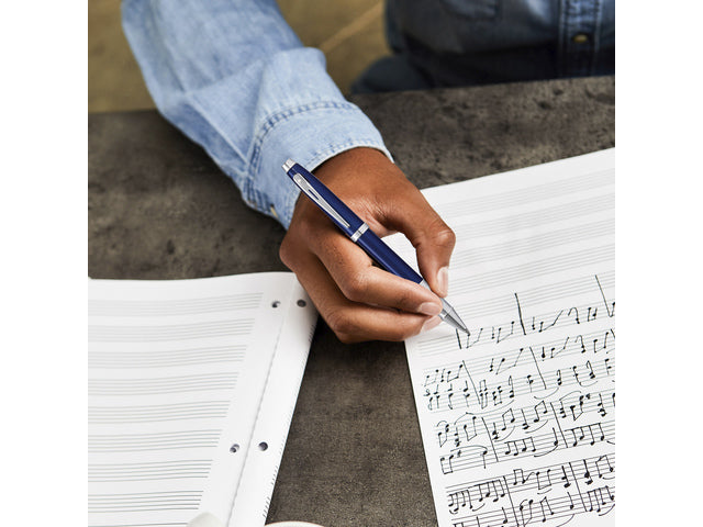 Rollerball SHEAFFER 100 E9339 Blauer Lack glänzend verchromt