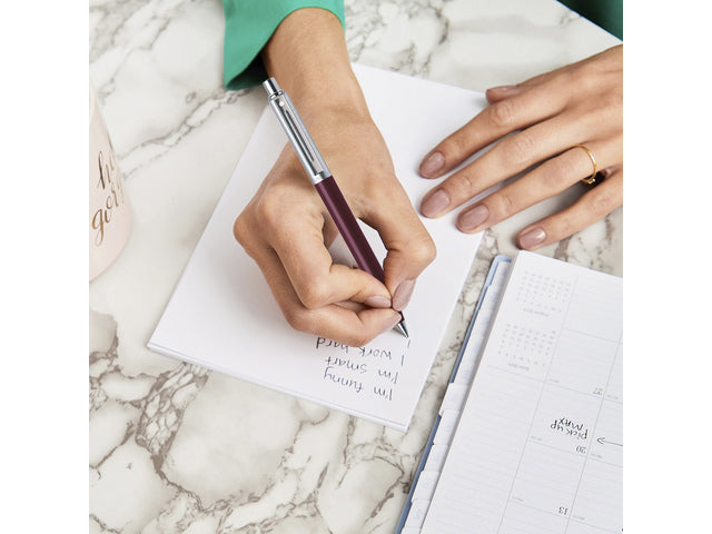 Kugelschreiber SHEAFFER SENTINEL 321 Burgundy gebürstetes Chrom verchromt