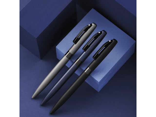 Kugelschreiber SHEAFFER Reminder E9019 Mattgrauer Lack mit schwarzer PVD-Beschichtung