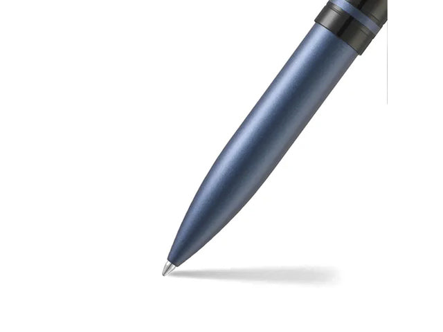 Kugelschreiber SHEAFFER Icon E9110 Mattblau lackierte schwarze Besätze