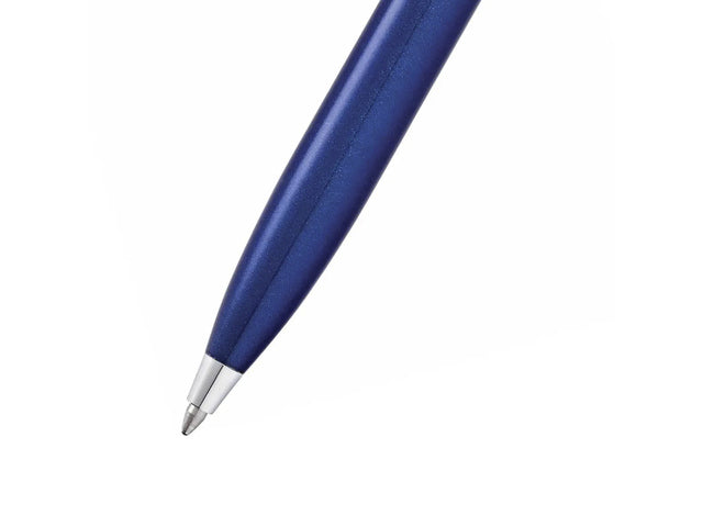 Kugelschreiber SHEAFFER 100 E9339 Blauer Lack glänzend verchromt