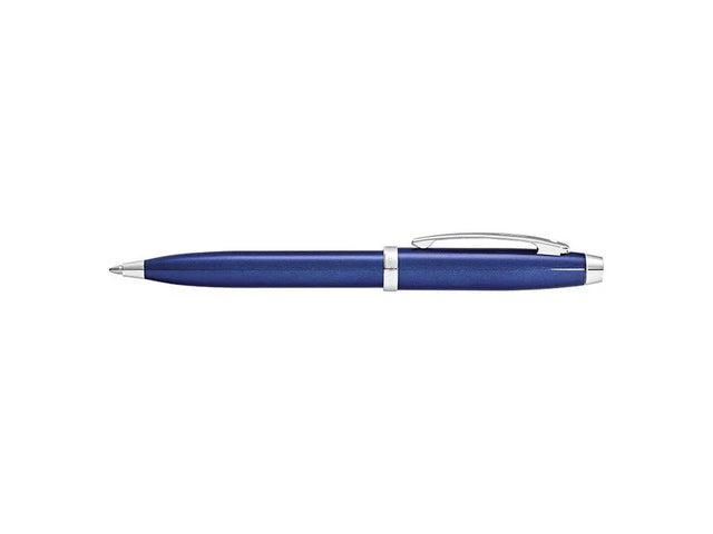 Kugelschreiber SHEAFFER 100 E9339 Blauer Lack glänzend verchromt