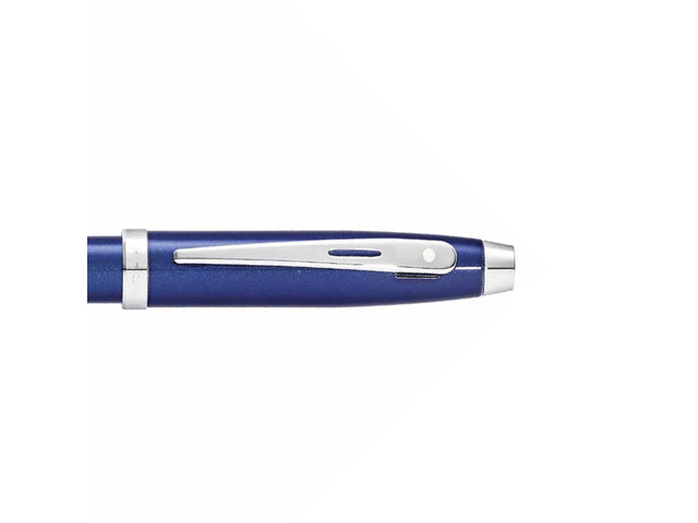 Kugelschreiber SHEAFFER 100 E9339 Blauer Lack glänzend verchromt