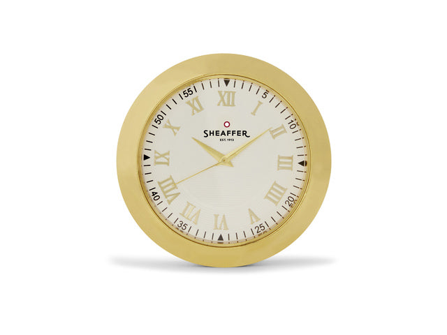 Kugelschreiber-Geschenkset Sheaffer 100 G9322 Glänzend schwarzgoldfarben mit vergoldeter Tafeluhr