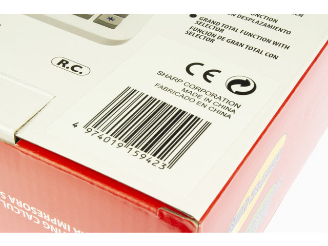 Rekenmachine Sharp EL1501 met bureau 12 cijfers
