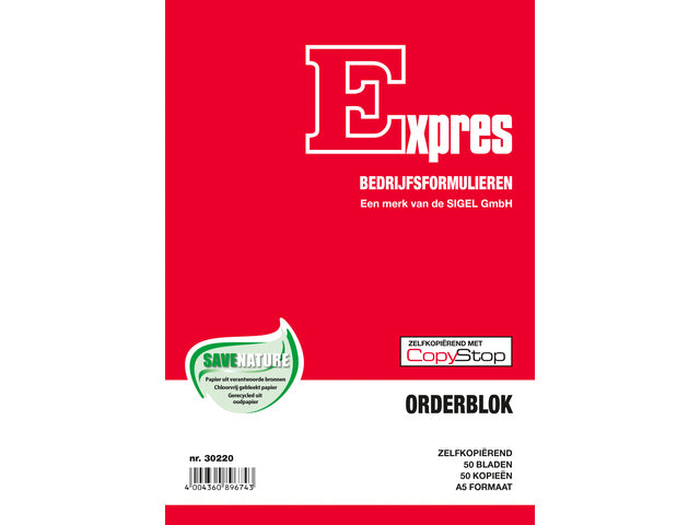 Bestelblok Sigel Expres A5 zelfkopiërend 2x50 blad