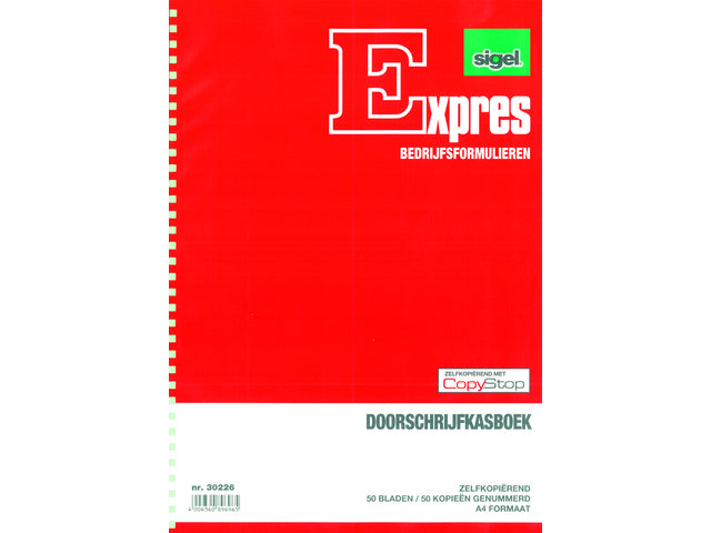 Doorschrijfkasboek Sigel Expres A4 2x50 blad met spiraal