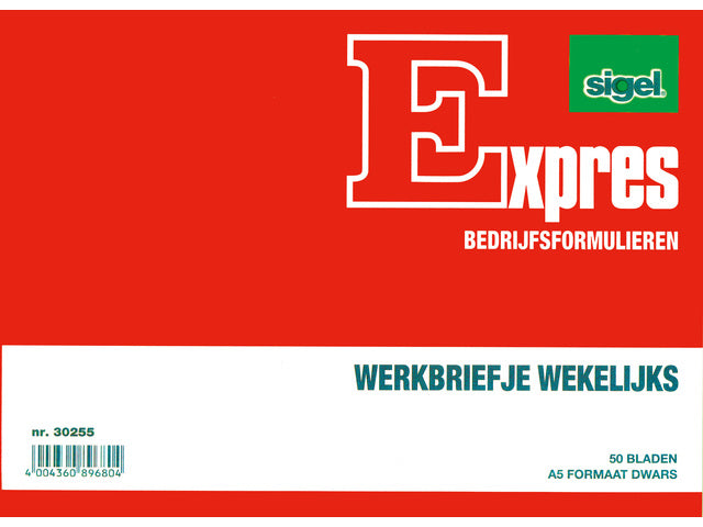 Werkbriefje Sigel Expres A5 gedeeltelijk 50 blad