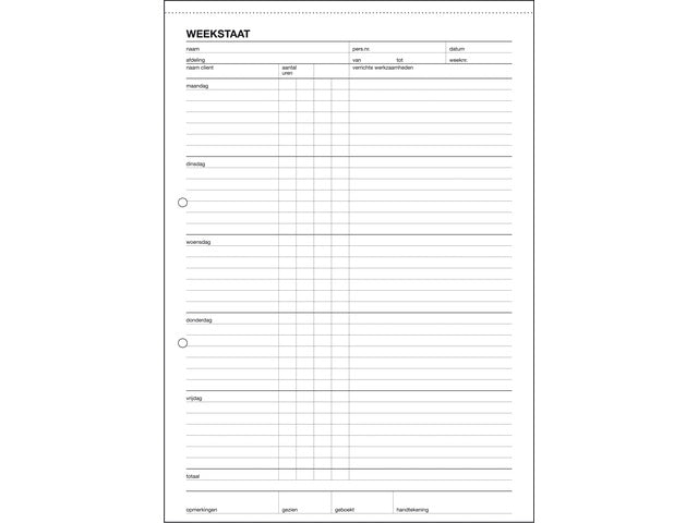 Weekstaat Sigel Expres A4 50 blad