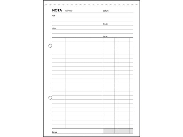 Notablok Sigel Expres A5 hoog blok a 100 blad