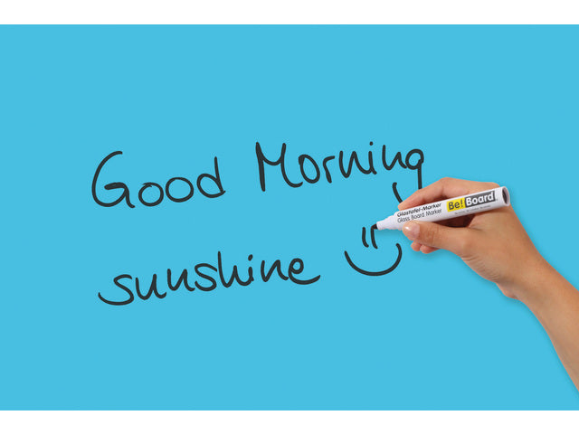 Glasmagneetbord Be!Board 450x450mm blauw