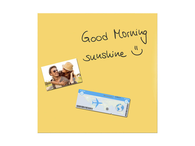 Glasmagnetbord Be!Board magnetisch 450x450x9mm 2 Magnete + Befestigungsmaterial