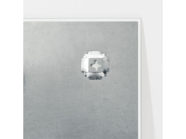 Glasmagneetbord Be!Board zonnegeel 450x450x9mm 2 magneten + bevestigingsmateriaal