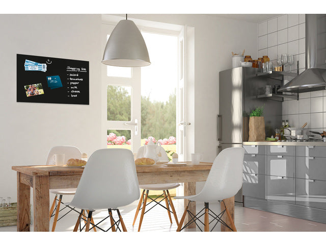 Glasmagneetbord Be!Board 600x400mm zwart