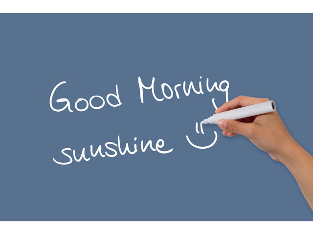 Glasmagneetbord Be!Board gepoederd blauw 600x400x9mm incl. magneetbord 2 magneten