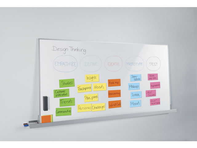 Memoblaadjes Sigel 6x100vel 75x125mm geel, groen, oranje, roze, blauw