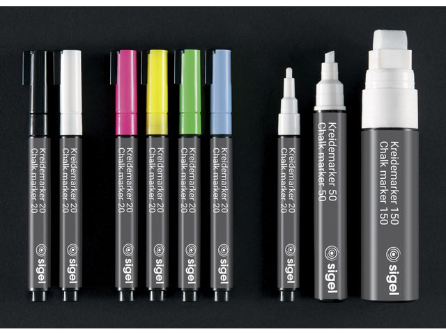 Krijtstift Sigel 1stuk zwart pruik punt 1-5 mm