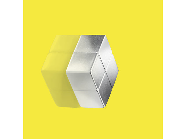 Magneet Sigel voor glasbord 1stuk zilverkleurig C10 Extra sterk , 20x10x20mm