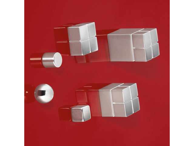 Magneten Sigel voor glasbord set 2stuks zilverkleurig C10 Extra sterk 20x10x20mm